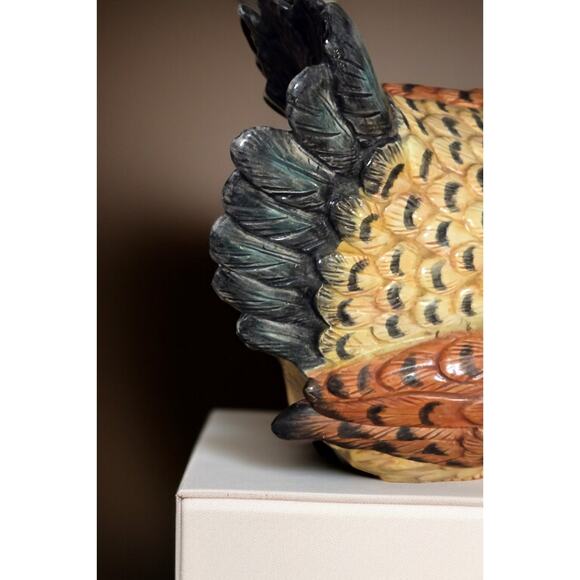 Fitz and Floyd Classics Country Gourmet Collection Hen Butter Tub and Lid Vtg - Picture 6 of 11